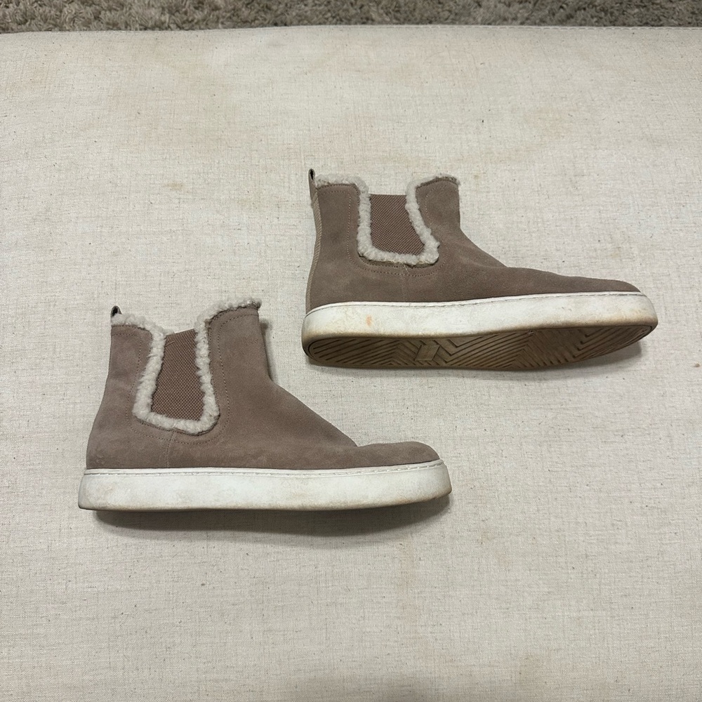 Kids Brown Suede Ankle Boots